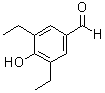 structure of CAS# 69574-07-8, 3,5-Diethyl-4-hydroxybenzaldehyde