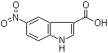 CAS 登录号：6958-37-8, 5-硝基吲哚-3-甲酸
