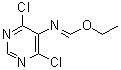 CAS # 6959-83-7, N-(4,6-Dichloro-5-pyrimidinyl)methanimidic acid ethyl ester, N-(4,6-Dichloro-5-pyrimidinyl)formimidic acid ethyl ester, NSC 69495