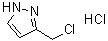structure of CAS# 69658-97-5, 3-(Chloromethyl)-1H-pyrazole monohydrochloride