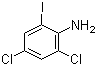 structure of CAS# 697-90-5, 2,4-二氯-6-碘苯胺