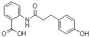 CAS # 697235-49-7, Hydroxyphenyl propamidobenzoic acid, 2-[[3-(4-Hydroxyphenyl)-1-oxopropyl]amino]benzoic acid, Dihydroavenanthramide D, Symcalmin