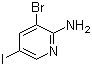 structure of CAS# 697300-73-5, 3-溴-5-碘-2-吡啶胺