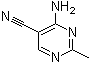 CAS # 698-29-3, 4-Amino-2-methyl-5-pyrimidinecarbonitrile, 5-Cyano-4-amino-2-methylpyrimidine, NSC 459, Pynitrile