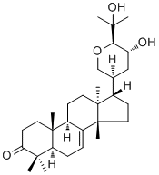CAS 登录号：6985-35-9, Bourjotinolone A, (13alpha,14beta,17alpha,20S,23R,24S)-21,24-环氧-23,25-二羟基羊毛甾-7-烯-3-酮