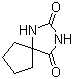 structure of CAS# 699-51-4, 1,3-Diazaspiro[4.4]nonane-2,4-dione