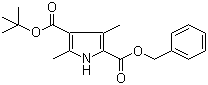 structure of CAS# 69912-08-9, 3,5-二甲基-1H-吡咯-2,4-二羧酸 4-叔丁酯 2-苄酯
