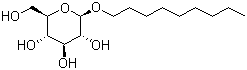 壬基 beta-D-吡喃葡萄糖苷分子结构 (CAS 69984-73-2)