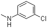 3-氯-N-甲基苯胺分子结构 (CAS 7006-52-2)