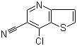 structure of CAS# 700844-09-3, 7-Chlorothieno[3,2-b]pyridine-6-carbonitrile