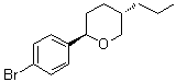structure of CAS# 700863-30-5, 反式-2-(4-溴苯基)-5-丙基四氢-2H-吡喃