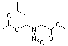 CAS # 70103-83-2, 2-[[1-(Acetyloxy)butyl]nitrosoamino]acetic acid methyl ester