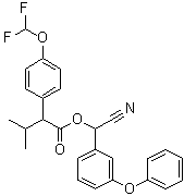 structure of CAS# 70124-77-5, Flucythrinate