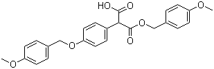 structure of CAS# 70175-90-5, 2-[4-[(4-甲氧基苯基)甲氧基]苯基]丙二酸 1-[(4-甲氧基苯基)甲基]酯