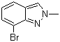 structure of CAS# 701910-14-7, 7-Bromo-2-methyl-2H-indazole