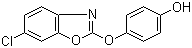 structure of CAS# 70217-01-5, 4-[(6-氯-1,3-苯并恶唑-2-基)氧基]苯酚