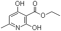 structure of CAS# 70254-52-3, 2,4-二羟基-6-甲基烟酸乙酯