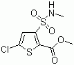structure of CAS# 70374-37-7, 5-氯-3-(N-甲基氨磺酰基)-噻吩-2-甲酸甲酯