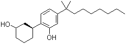 structure of CAS# 70434-92-3, 顺式-5-(1,1-二甲基辛基)-2-[(1R,3S)-3-羟基环己基]苯酚