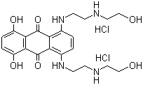 Mitoxantrone hydrochloride molecular structure (CAS 70476-82-3)