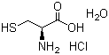 structure of CAS# 7048-04-6, L-盐酸半胱氨酸一水物