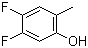 structure of CAS# 704884-76-4, 4,5-二氟-2-甲基苯酚