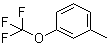 CAS # 705-44-2, 3-(Trifluoromethoxy)toluene, 3-Methylphenyl trifluoromethyl ether, m-(Trifluoromethoxy)toluene, m-Tolyl trifluoromethyl ether
