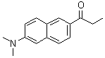CAS # 70504-01-7, 2-Propionyl-6-dimethylaminonaphthalene, 6-propanoyl-2-(N,N-dimethylamino)naphthalene, Prodan, Prodan (fluorophore)