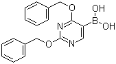 structure of CAS# 70523-24-9, 2,4-Bis(benzyloxy)pyrimidine-5-boronic acid