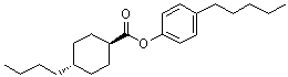 CAS 登录号：70602-95-8, 反式-4-丁基环己烷羧酸 4-戊基苯基酯