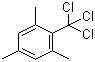 structure of CAS# 707-74-4, 1,3,5-三甲基-2-(三氯甲基)苯