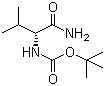 CAS 登录号：70717-76-9, Boc-D-缬氨酰胺, N-叔丁氧羰基-D-缬氨酰胺