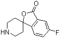 structure of CAS# 707541-47-7, 5-氟-3H-螺[异苯并呋喃-1,4'-哌啶]-3-酮