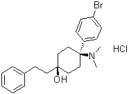 CAS 登录号：70895-01-1, 反式-4-(4-溴苯基)-4-(二甲基氨基)-1-(2-苯基乙基)环己醇盐酸盐