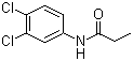 CAS # 709-98-8, Propanil, 3',4'-Dichloropropionanilide, N-(3,4-Dichlorophenyl)propanamide, Apronox, Chem Rice, Drexel, Erban, Farmco, Propanex, Prostar, Riselect, Rogue, Rosanil, Stam M-4, Stam F-34, Stampede CM, Strel, Supernox, Surcopur, Surpur