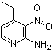 4-乙基-3-硝基-2-吡啶胺分子结构 (CAS 70936-16-2)