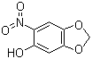 structure of CAS# 7107-10-0, 6-硝基-1,3-苯并二恶茂-5-醇