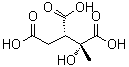 CAS # 71183-66-9, (2S,3R)-3-Hydroxybutane-1,2,3-tricarboxylic acid, 3-Carboxy-2,3-dideoxy-4-C-methyl-DL-threo-pentaric acid
