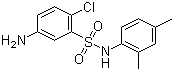 structure of CAS# 71215-81-1, 5-氨基-2-氯-N-(2,4-二甲基苯基)-苯磺酰胺