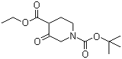CAS 登录号：71233-25-5, 1-N-叔丁氧羰基-3-氧代哌啶-4-甲酸乙酯