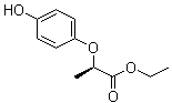 CAS # 71301-98-9, Ethyl (R)-2-(4-hydroxyphenoxy)propionate, (R)-2-(4-Hydroxyphenoxy)propionic acid ethyl ester, (R)-2-(p-Hydroxyphenoxy)propionic acid ethyl ester