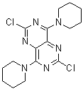 structure of CAS# 7139-02-8, 2,6-二氯-4,8-二哌啶基嘧啶并[5,4-d]嘧啶