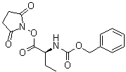 [(1S)-1-[[(2,5-Dioxo-1-pyrrolidinyl)oxy]carbonyl]propyl]carbamic acid phenylmethyl ester molecular structure (CAS 71447-81-9)