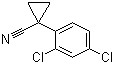 structure of CAS# 71463-55-3, 1-(2,4-Dichlorophenyl)cyclopropane-1-carbonitrile