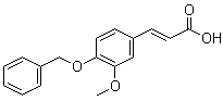 CAS 登录号：7152-95-6, 3-甲氧基-4-(苄氧基)肉桂酸