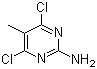structure of CAS# 7153-13-1, 2-氨基-4,6-二氯-5-甲基嘧啶