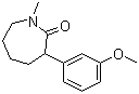 CAS # 71592-43-3, Hexahydro-3-(3-methoxyphenyl)-1-methyl-2H-azepin-2-one