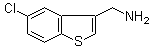 structure of CAS# 71625-90-6, (5-氯苯并[b]噻吩-3-基)甲胺