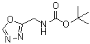 structure of CAS# 716329-43-0, (1,3,4-恶二唑-2-基甲基)氨基甲酸叔丁酯