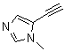 structure of CAS# 71759-92-7, 5-乙炔基-1-甲基-1H-咪唑